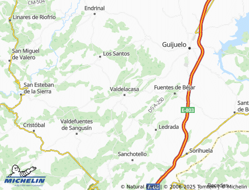 MICHELIN Valdelacasa map - ViaMichelin