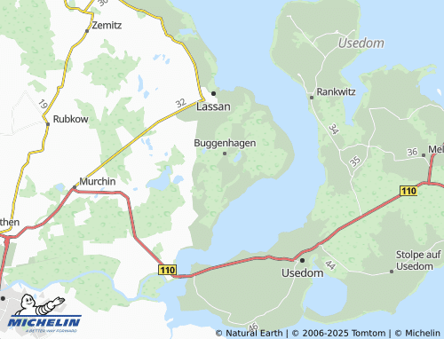 MICHELIN Jamitzow map - ViaMichelin