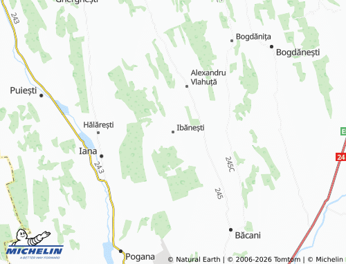 Mappa MICHELIN Ibănești - ViaMichelin