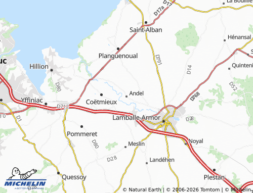 Carte MICHELIN Andel - ViaMichelin