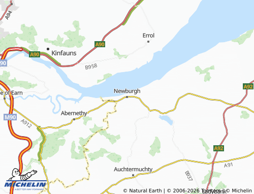 Carte MICHELIN Newburgh - ViaMichelin