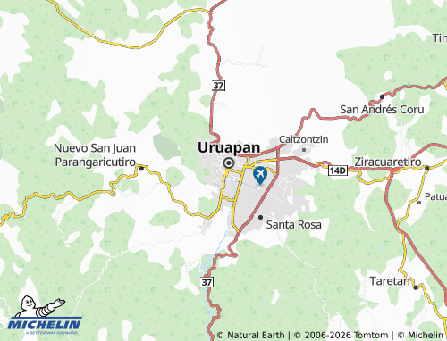 Mappa MICHELIN Cupatitzio - ViaMichelin