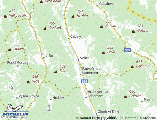 MICHELIN Volica map - ViaMichelin