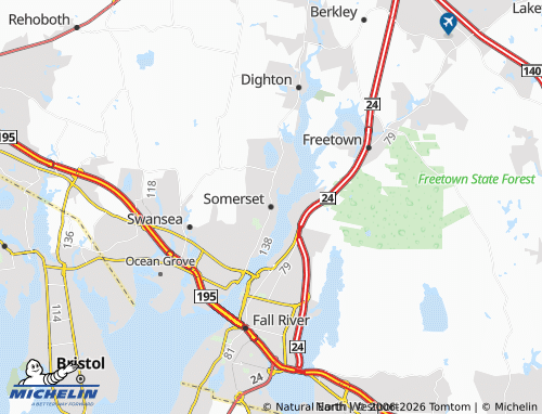 Mappa MICHELIN Somerset - ViaMichelin