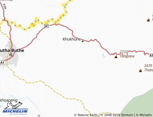 Mapa MICHELIN Senkhane - ViaMichelin