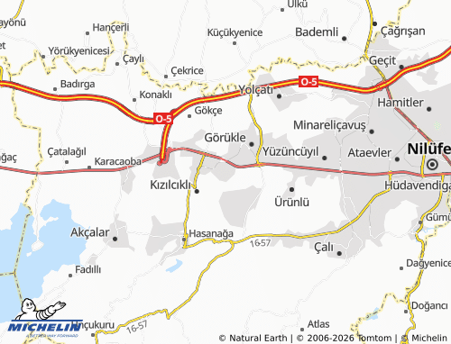 MICHELIN-Landkarte Kurtuluş - ViaMichelin