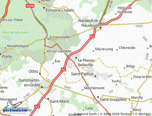 Mapa MICHELIN Le Plessis-Belleville - ViaMichelin