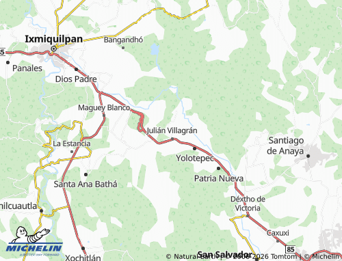 Mappa MICHELIN La Loma Julián Villagrán - ViaMichelin