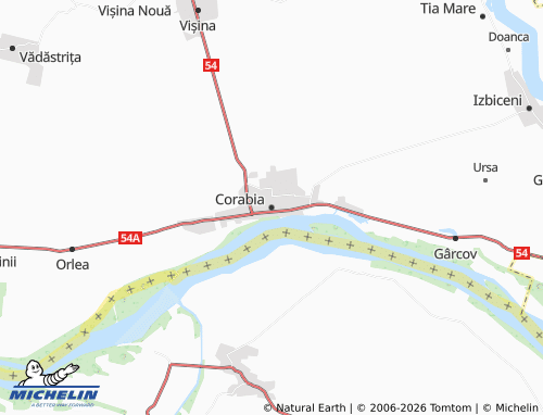 Mappa MICHELIN Corabia - ViaMichelin