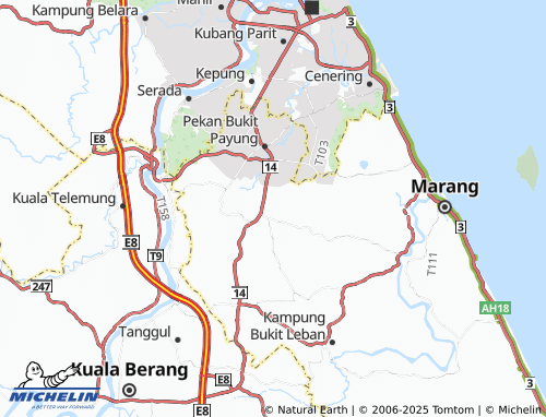MICHELIN Kampung Geluguh map - ViaMichelin
