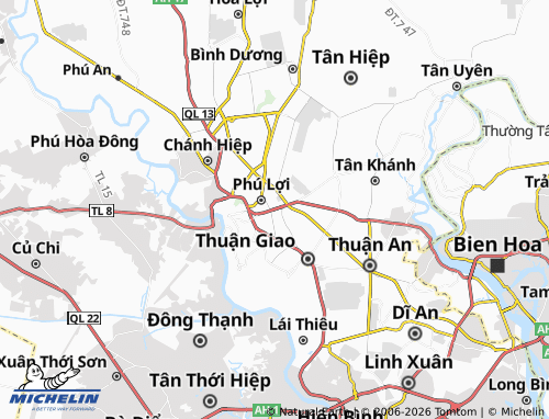 Mapa MICHELIN Phú Hòa - ViaMichelin