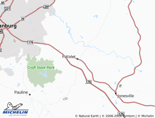 Carte MICHELIN Pacolet - ViaMichelin