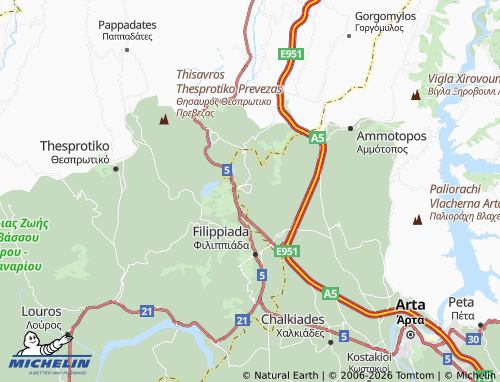 Carte MICHELIN Pantanassa - ViaMichelin