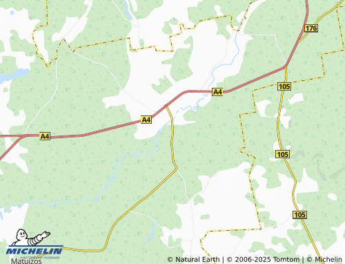 Carte MICHELIN Užuperkasis - ViaMichelin