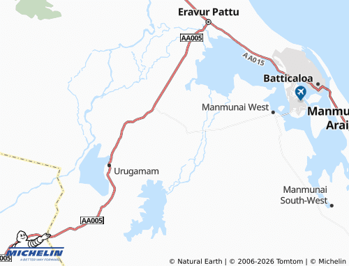 Mappa MICHELIN Ayiththiyamalai North - ViaMichelin