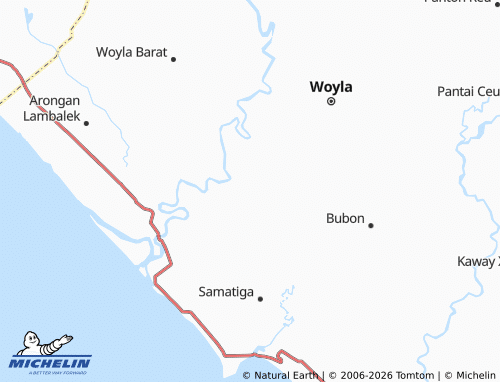 Mappa MICHELIN Blang Cot Rubek - ViaMichelin