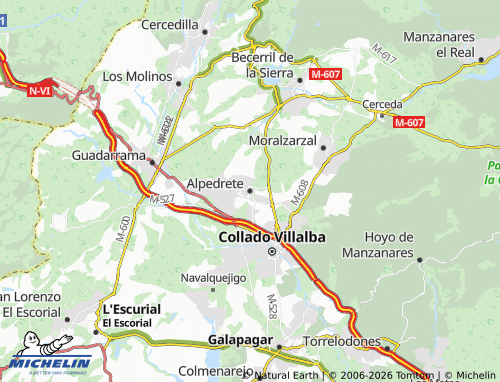 Kaart MICHELIN Alpedrete - ViaMichelin