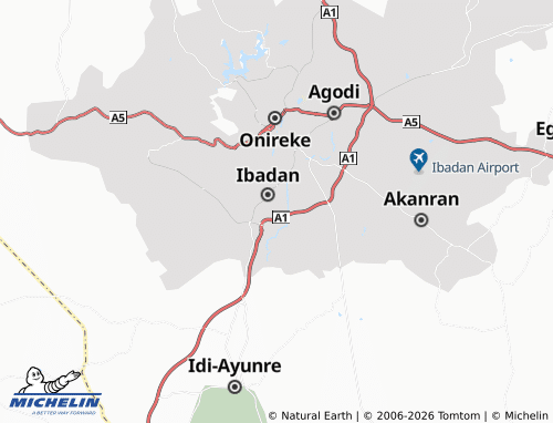 MICHELIN Felele map - ViaMichelin