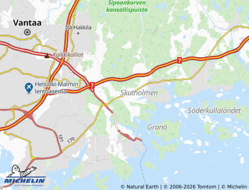MICHELIN-Landkarte Östersundom - ViaMichelin