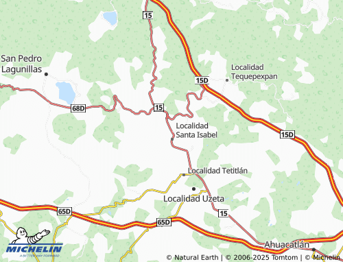 MICHELIN Localidad El Ahualamo map - ViaMichelin