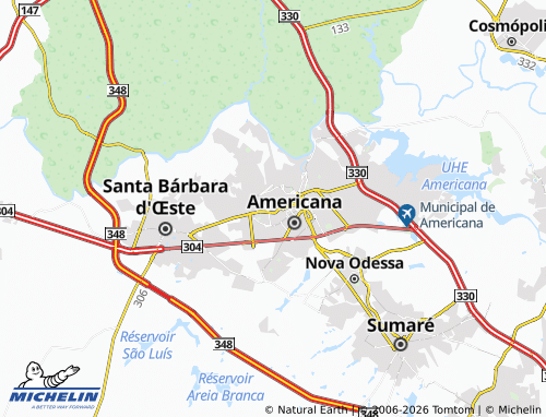 Mapa MICHELIN Vila Santa Inês - ViaMichelin