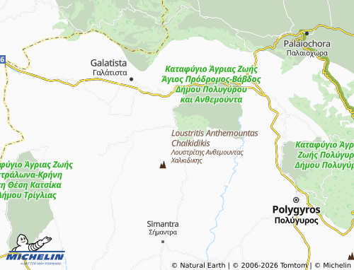 MICHELIN Vavdos map - ViaMichelin