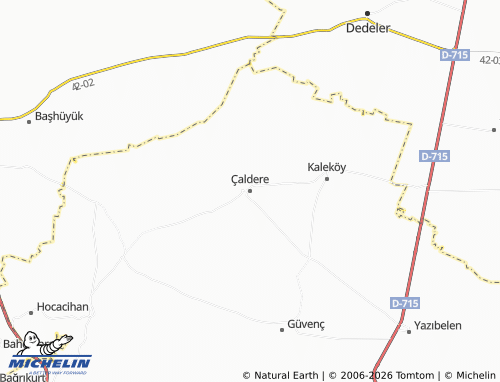 MICHELIN Çaldere map - ViaMichelin