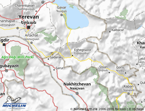 Carte MICHELIN Vayots Tsor - ViaMichelin