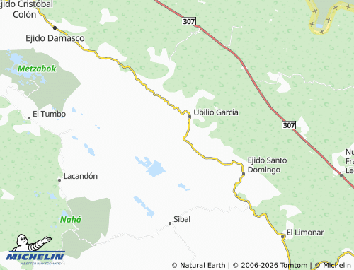 Mappa MICHELIN Ojo de Agua Tzeltal - ViaMichelin