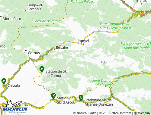 Mapa MICHELIN Niort-de-Sault - ViaMichelin
