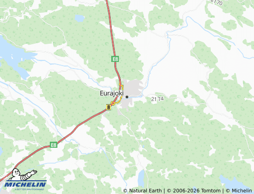 Kaart MICHELIN Eurajoki - ViaMichelin
