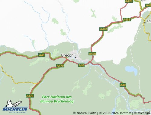 Mappa MICHELIN Brecon - ViaMichelin