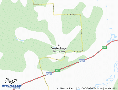 MICHELIN-Landkarte Vostochnyy - ViaMichelin