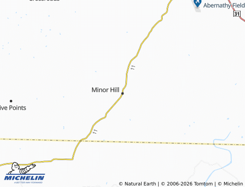 Mapa MICHELIN Minor Hill - ViaMichelin