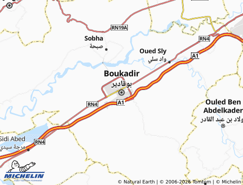 Carte MICHELIN Boukadir - ViaMichelin