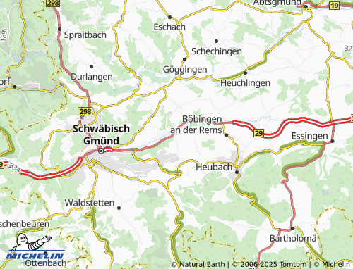 MICHELIN-Landkarte Zimmern - ViaMichelin