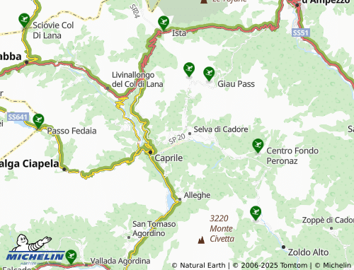 Kaart MICHELIN Pian-Fossal - ViaMichelin
