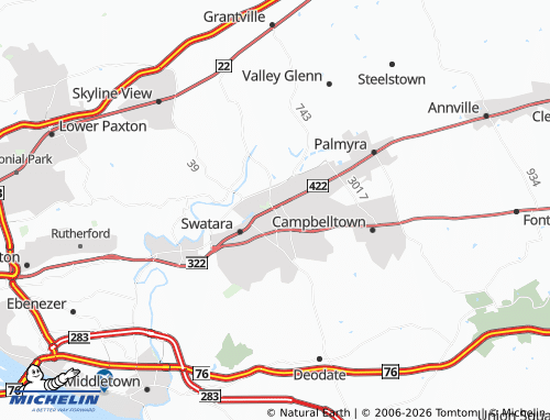 Carte MICHELIN Hershey - ViaMichelin