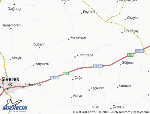 MICHELIN Yumrutepe map - ViaMichelin