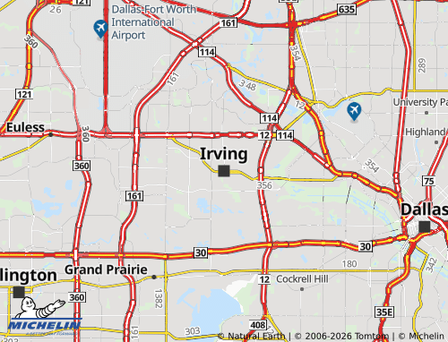 Mappa MICHELIN Irving - ViaMichelin