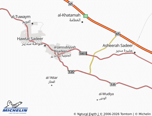 MICHELIN-Landkarte al-Nuzhah - ViaMichelin