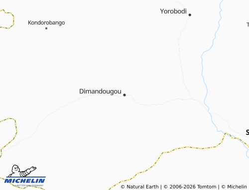 MICHELIN-Landkarte Dimandougou - ViaMichelin