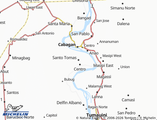 Mappa MICHELIN Santo Tomas - ViaMichelin