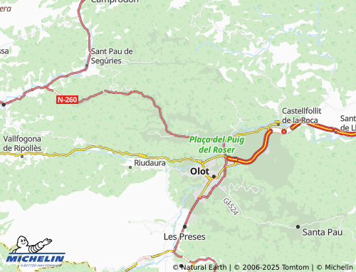 MICHELIN L'Hostalnou de Bianya map - ViaMichelin