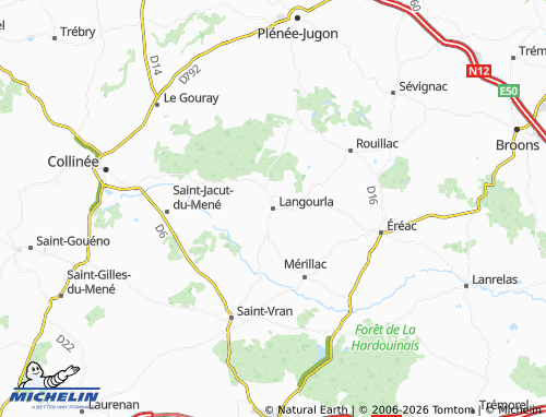 MICHELIN Langourla map - ViaMichelin