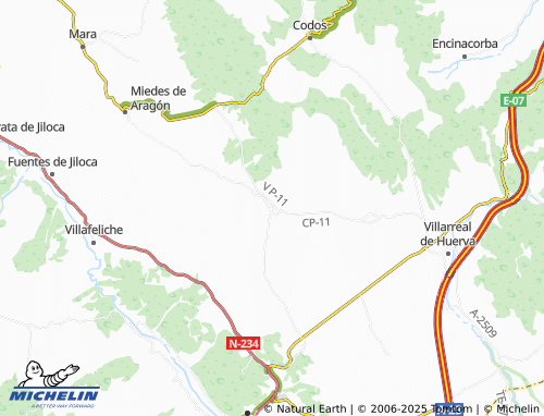 MICHELIN-Landkarte Langa del Castillo - ViaMichelin