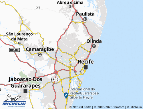 MICHELIN Mangabeira map - ViaMichelin