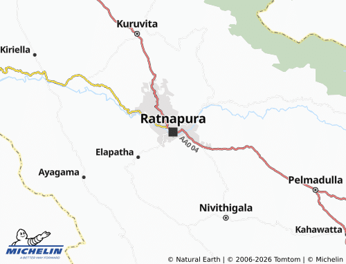 MICHELIN Ratnapura map - ViaMichelin