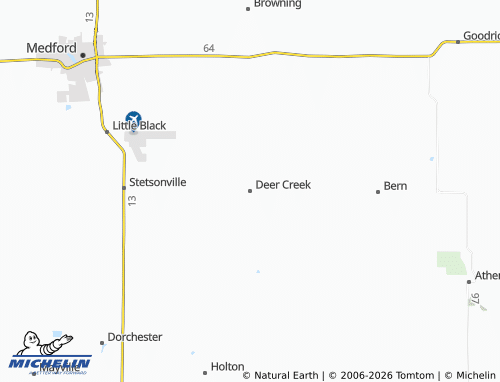 Kaart MICHELIN Deer Creek - ViaMichelin