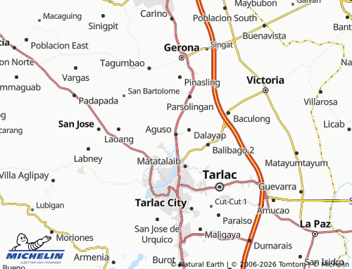 MICHELIN Aguso map - ViaMichelin